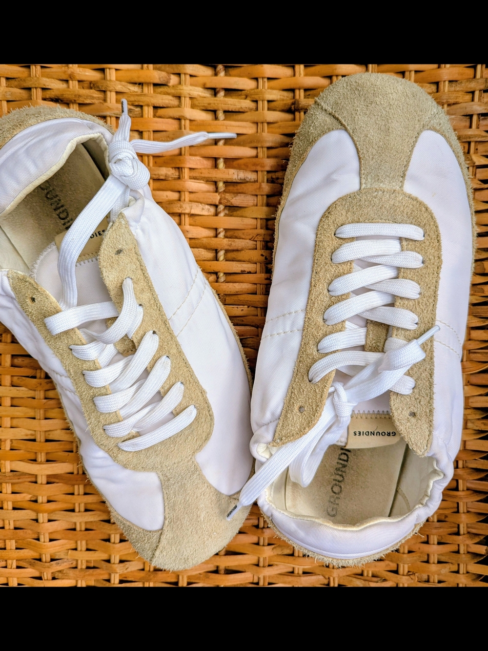 Groundies Zen Women EU 42 White Suede Barefoot Zero Drop Sneakers - Picture 6 of 7
